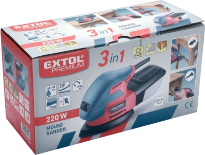 Bruska vibrační 3v1, delta, 220W EXTOL PREMIUM