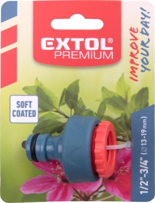 Konektor na kohoutek, 1/2"-3/4" EXTOL PREMIUM