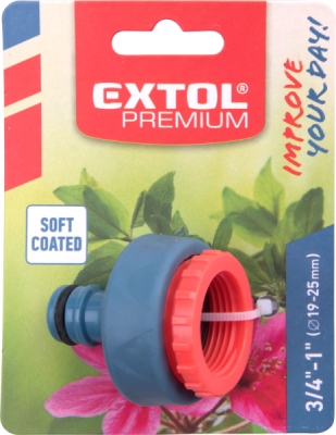 Konektor na kohoutek, 3/4"-1" EXTOL PREMIUM