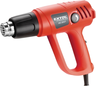 Horkovzdušná pistole s plynulou regulací teploty EXTOL PREMIUM 2000W