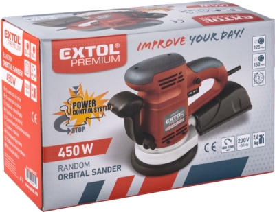Excentrická bruska 150mm EXTOL PREMIUM 450W