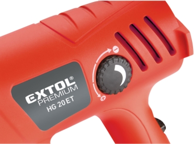 Horkovzdušná pistole s plynulou regulací teploty EXTOL PREMIUM 2000W
