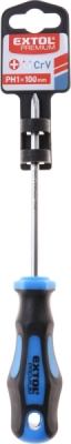 Šroubovák křížový phillips, PH 1x100mm, modrý, CrV EXTOL PREMIUM