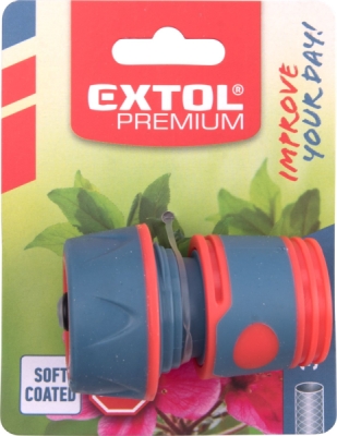 Rychlospojka na hadici, 3/4", STOP ventil EXTOL PREMIUM