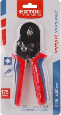 Kleště lisovací/krimpovací na dutinkové konektory, 175mm EXTOL PREMIUM