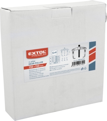 Stahovák dvouramenný, kovaný, rozpětí 150, hloubka 150mm EXTOL PREMIUM