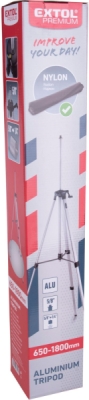 Stativ výsuvný, 650-1800mm EXTOL PREMIUM