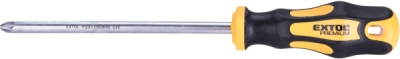 Šroubovák křížový pozidriv, PZ 3x150mm, žlutý, CrV EXTOL PREMIUM