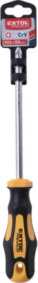 Šroubovák křížový pozidriv, PZ 3x150mm, žlutý, CrV EXTOL PREMIUM