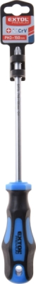 Šroubovák křížový phillips, PH 3x150mm, modrý, CrV EXTOL PREMIUM