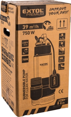 Čerpadlo ponorné, 750W, 39000l/h EXTOL PREMIUM
