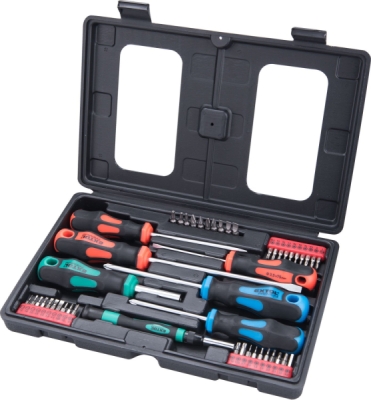 Šroubováky a hroty sada 47ks, 1/4" hroty a 4mm mini hroty, CrV EXTOL PREMIUM