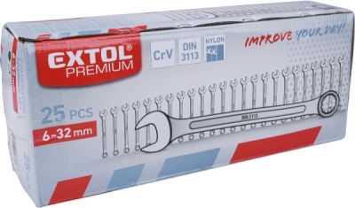 Sada očkoplochých klíčů EXTOL Premium 25 kusů