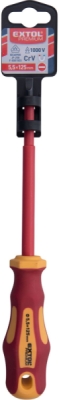 Šroubovák elektrikářský, (-)5,5x125mm, VDE, CrV EXTOL PREMIUM