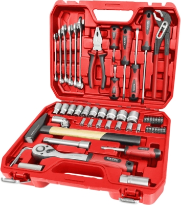 Sada nářadí 55ks, 1/4", 1/2", CrV EXTOL PREMIUM