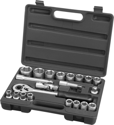 Hlavice nástrčné, sada 21ks, 1/2", CrV EXTOL PREMIUM