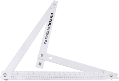Úhelník stavařský skládací, 600mm, hliníkový EXTOL PREMIUM