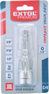 Klíč na radiátory pětistupňový, 1/2" EXTOL PREMIUM