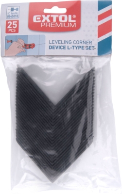 Rohové profily k distančním/nivelačním klipům 8845010, sada 25ks, plast EXTOL PREMIUM