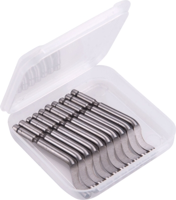 Odhrotovač univerzální, dřík 3,2mm +10ks náhradních čepelí, HSS M35 (5% Co) EXTOL PREMIUM