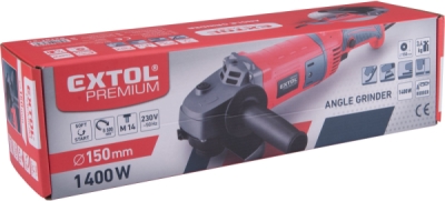 Bruska úhlová, 150mm, 1400W EXTOL PREMIUM