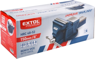 Svěrák s kovadlinou, 150mm EXTOL PREMIUM