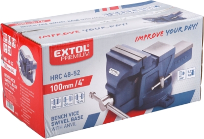 Svěrák otočný s kovadlinou, 100mm EXTOL PREMIUM