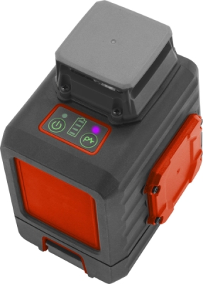 Laser zelený liniový, křížový samonivelační 1H360° x 1V EXTOL PREMIUM