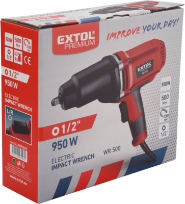 Elektrický rázový utahovák EXTOL PREMIUM 850W 950W WR 500