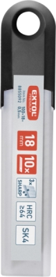 Břity ulamovací do nože, 18mm, 10ks, SK4, 14 seg EXTOL PREMIUM