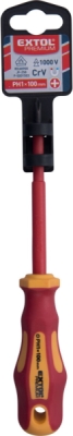 Šroubovák elektrikářský, PH1x100mm, VDE, CrV EXTOL PREMIUM