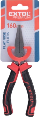 Kleště ploché, 160mm černo-červené EXTOL PREMIUM
