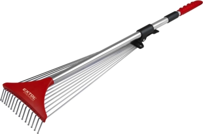 Hrábě nastavitelné s teleskopickou násadou, délka 80-158cm, šířka 18-59cm EXTOL PREMIUM