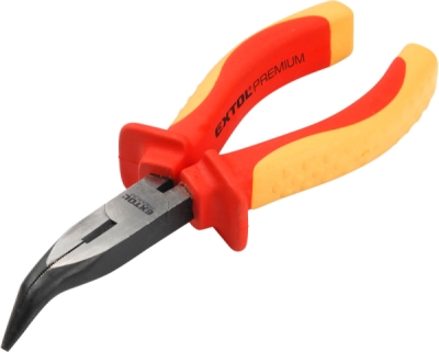 Kleště půlkulaté zahnuté elektrikářské, 160mm, 1000V EXTOL PREMIUM