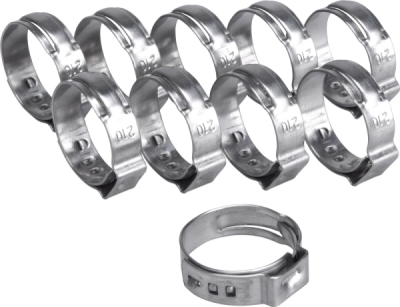 Spona na hadici, 10ks, ⌀21mm, INOX EXTOL PREMIUM