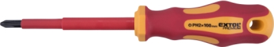 Šroubovák elektrikářský, PH2x100mm, VDE, CrV EXTOL PREMIUM