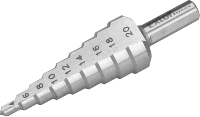 Vrták stupňovitý, ⌀4-20mm, HSS-M2 EXTOL PREMIUM