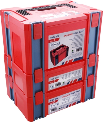 Vrtací šroubovák aku, 12V Li-ion (2x) a bruska úhlová 125mm v plastovém boxu EXTOL PREMIUM