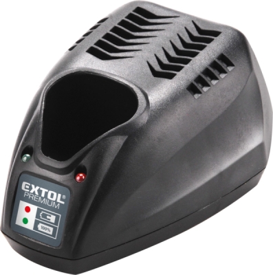 Vrtací šroubovák aku, 12V Li-ion (2x) a bruska úhlová 125mm v plastovém boxu EXTOL PREMIUM