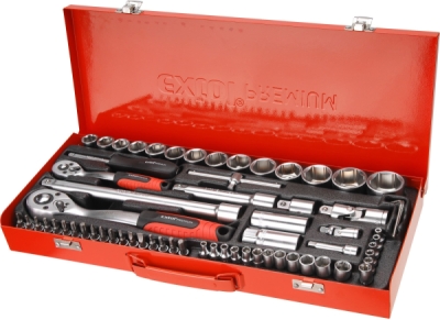 Sada nářadí 1/4",1/2" EXTOL PREMIUM 65ks
