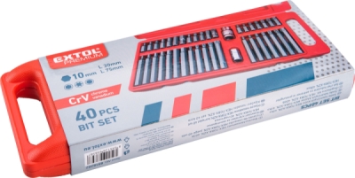 Sada bitů HEX-TORX-XZN EXTOL PREMIUM 40ks