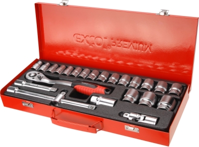 Sada nářadí 1/2" EXTOL PREMIUM 24ks