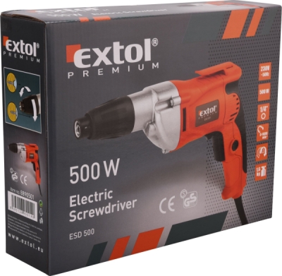 Elektrický šroubovák EXTOL PREMIUM 500W ESD 500