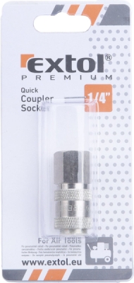 Rychlospojka vzduchová zásuvka s vnitřním závitem, G-1/4" EXTOL PREMIUM