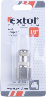 Rychlospojka vzduchová zásuvka s vnitřním závitem, G-1/2" EXTOL PREMIUM