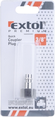 Rychlospojka vzduchová vsuvka s vnitřním závitem, G-3/8" EXTOL PREMIUM