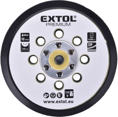 Nosič kotoučů, suchý zip, ⌀150mm EXTOL PREMIUM