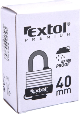 Zámek visací voděodolný, 40mm EXTOL PREMIUM