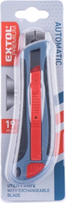 Nůž s výměnným břitem, samozasouvací, 19mm EXTOL PREMIUM