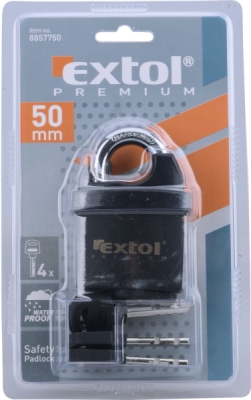 Zámek visací voděodolný, 50mm EXTOL PREMIUM